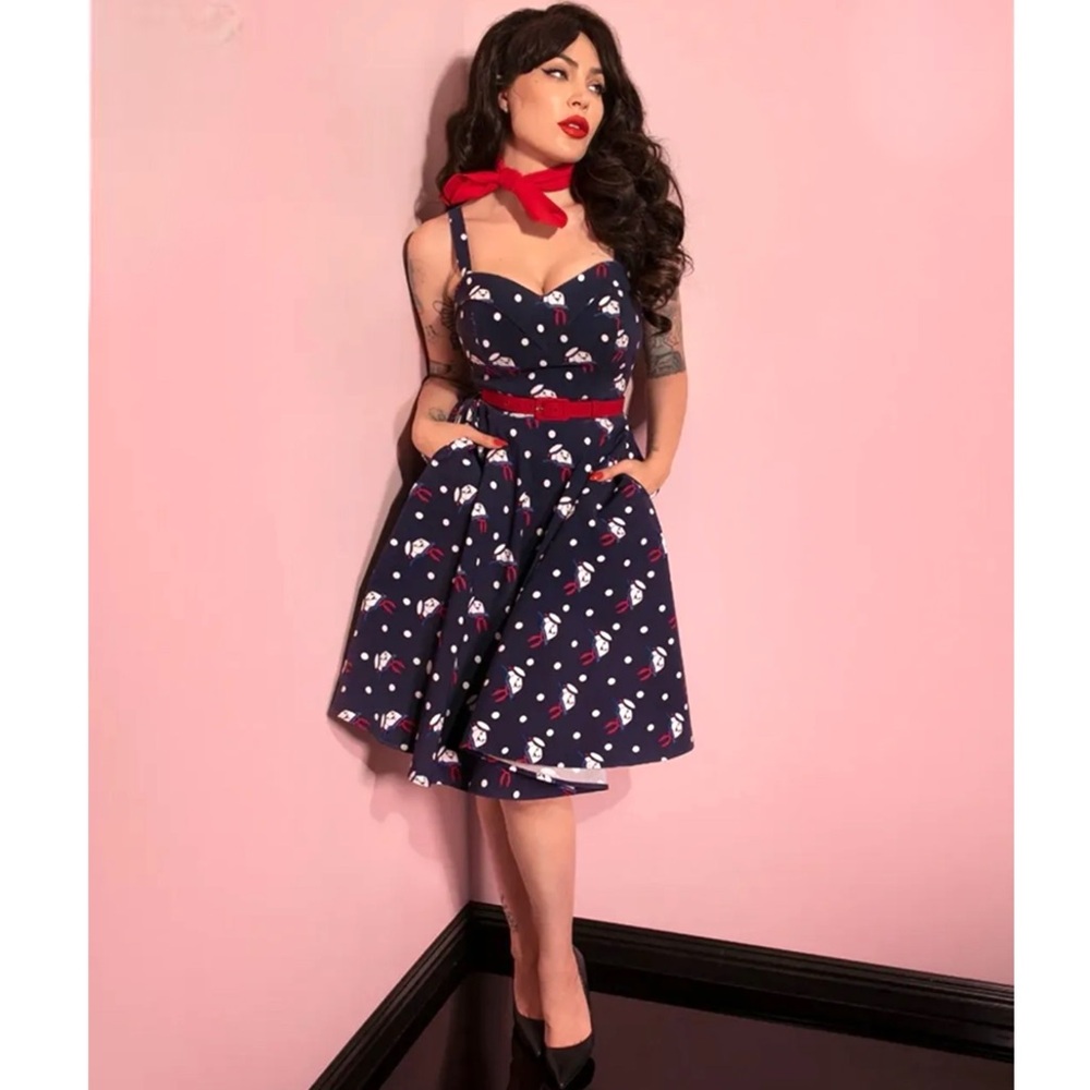 Vixen Micheline Pitt Ghostbusters Stay Puff Maneater Swing Dress NWT Size XS